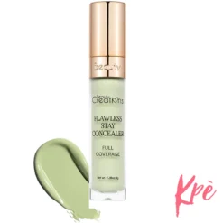 Corrector Liquido Flawless de Beauty Creations color verde